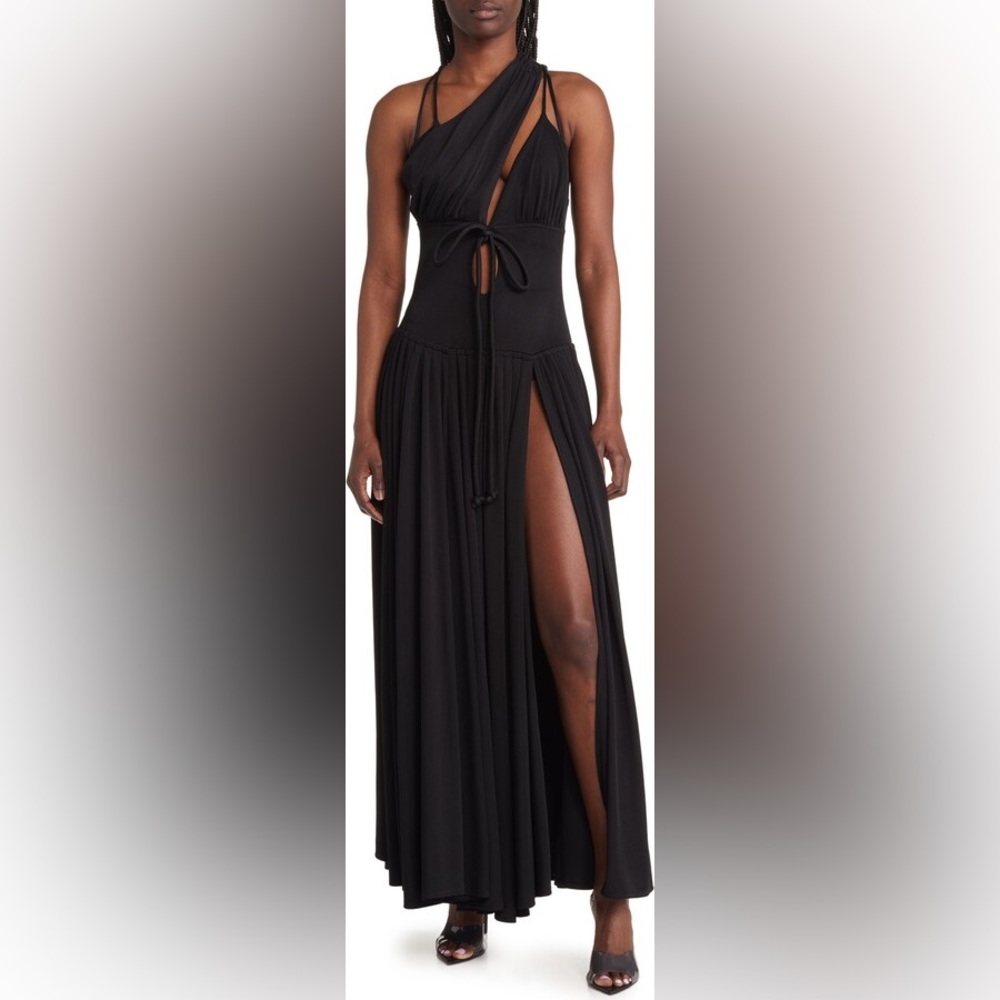 Harbison Moonbeam Cutout Jersey Maxi Dress XXL